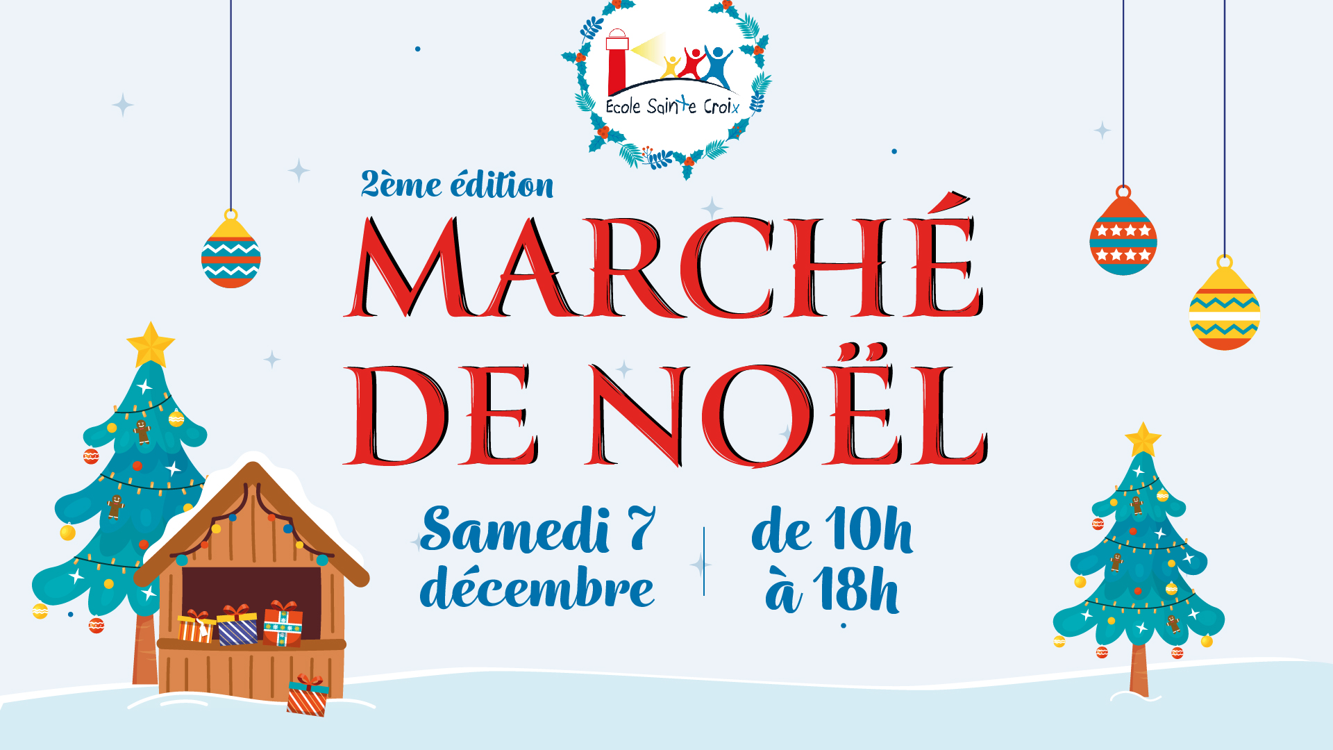 Le Marché de Noël 2024 à l’école Sainte Croix de Saint Gilles Croix de Vie