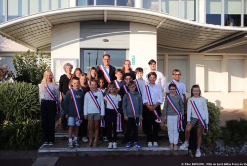 Election du nouveau conseil municipal des jeunes ville de saint gilles croix de vie
